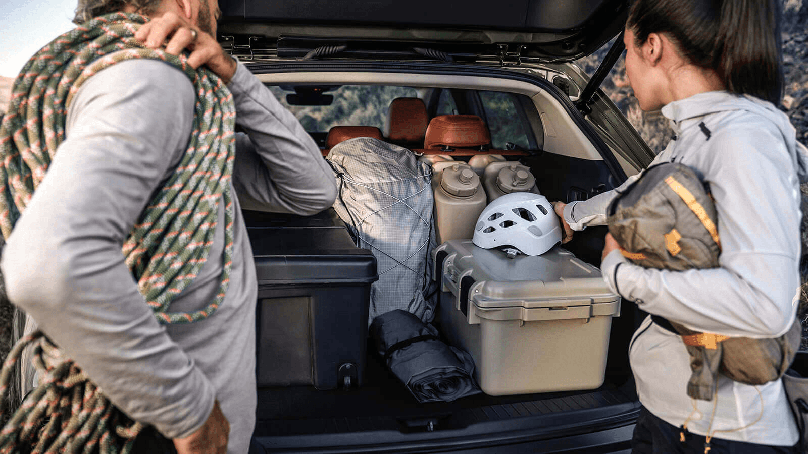 The spacious trunk of the 2025 Mazda CX-50.